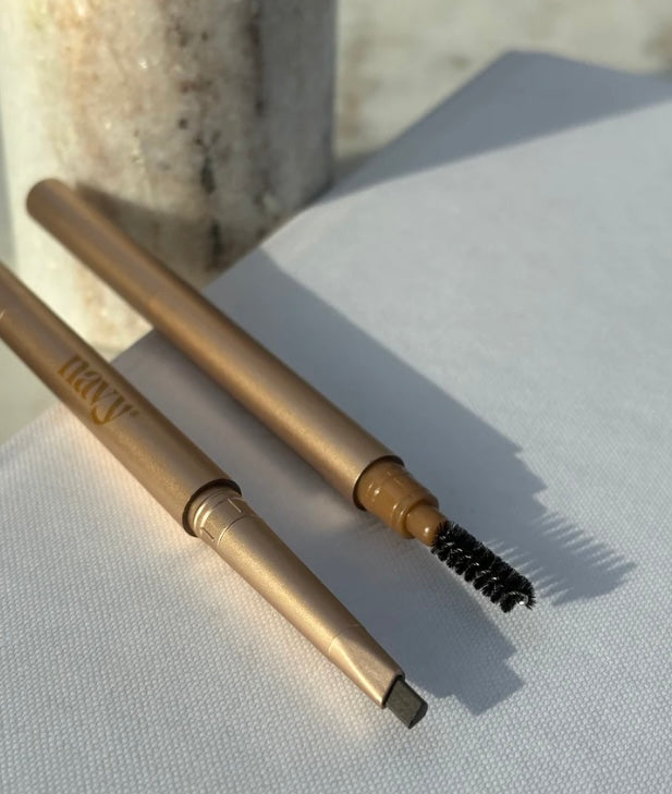 Marineblauwe wenkbrauwpotlood