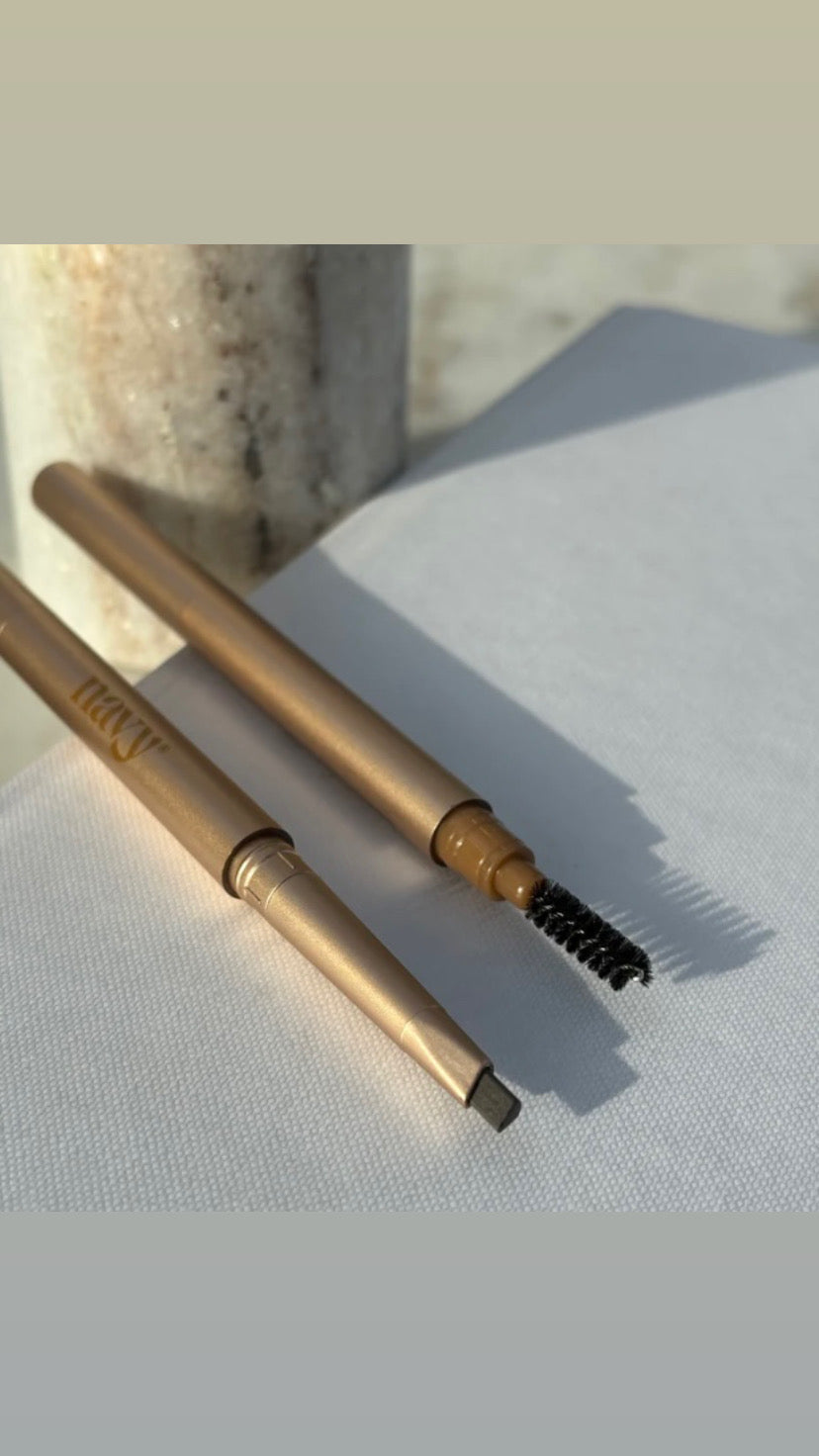 Marineblauwe wenkbrauwpotlood