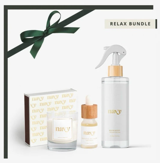 Navy kamergeurset: "Rest | Home Fragrance Bundle"